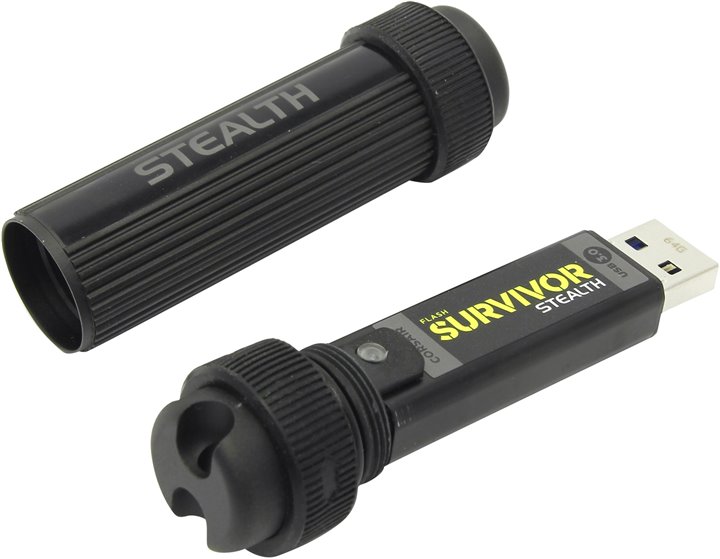 Corsair Flash Survivor Stealth 128GB Flash Drive