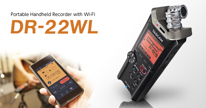 Tascam DR-22WL Portable Recorder with Wi-Fi