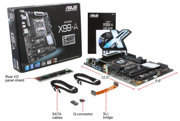 ASUS X99-A USB 3.1 ATX Intel Motherboards Package