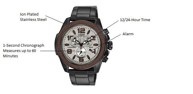 Citizen Eco-Drive AT2278-58H BRT Chronograph Watch