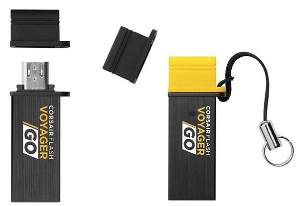 Corsair Flash Voyager GO 64GB MicroUSB OTG Flash Drive