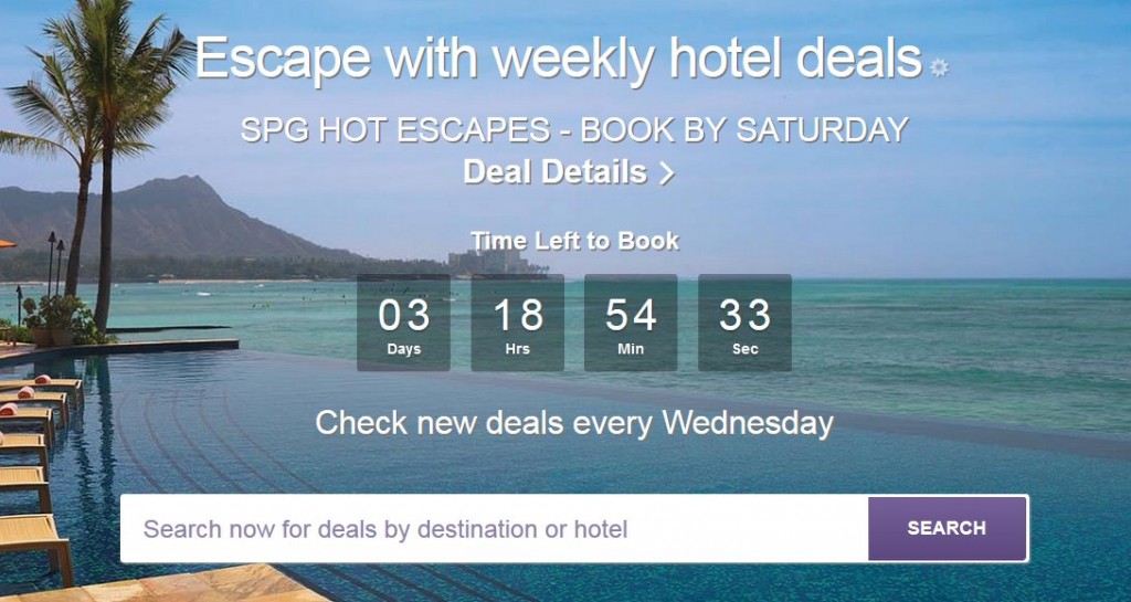 SPG Hot Escapes For The Next 6 Weeks - July 13 2016