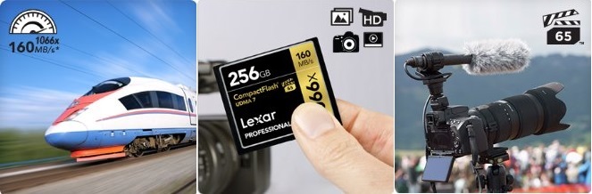 Lexar Professional 1066x 64GB CompactFlash Card