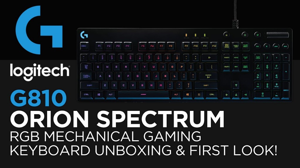 Logitech G810 RGB Orion Spectrum Mechanical Gaming Keyboard