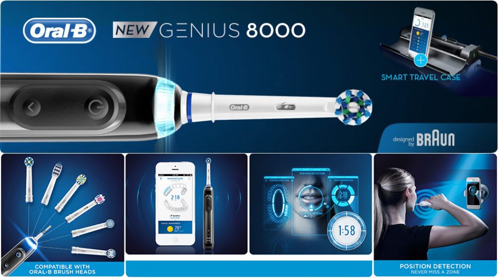 Oral-B Genius Pro 8000 Electric Rechargeable Toothbrush