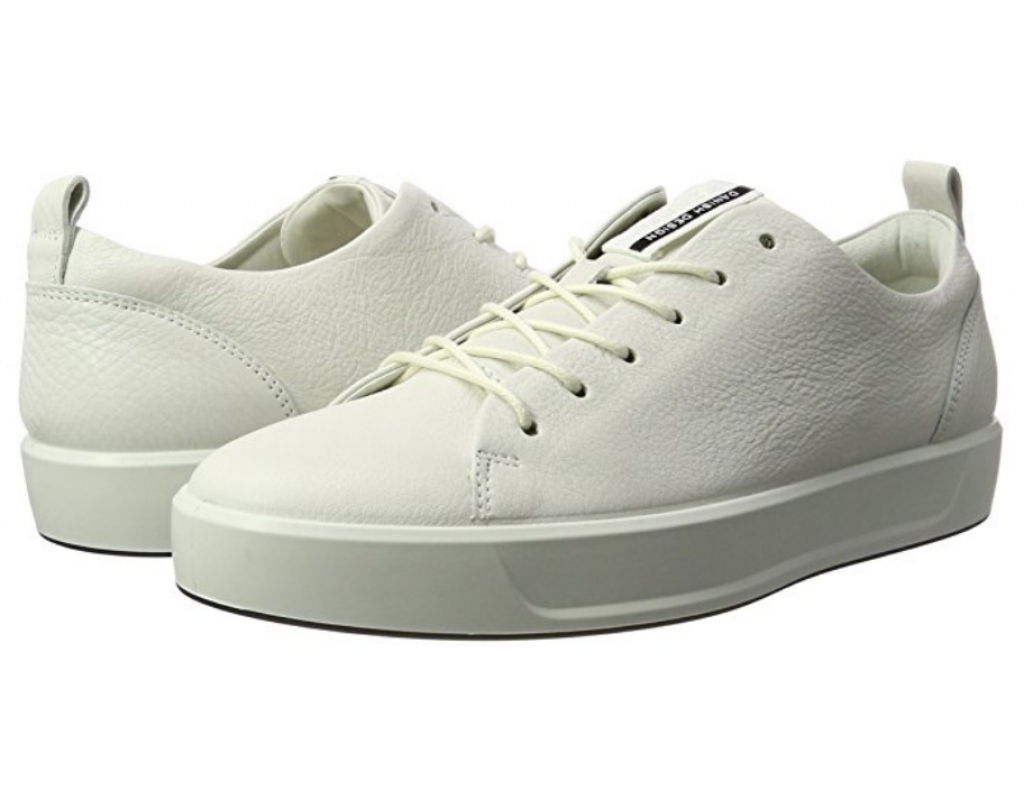 ecco white sneakers mens