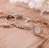 49% off!  Anne Klein AK1690TRST Swarovski Rose Gold-Tone Bangle Watch $49.99