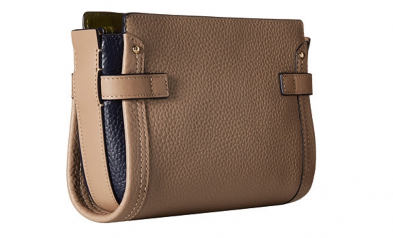 50% OFF!  COACH Color Block Pebbled Leather Coach Swagger Wristlet $129.99