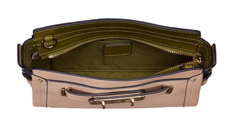 50% OFF!  COACH Color Block Pebbled Leather Coach Swagger Wristlet $129.99