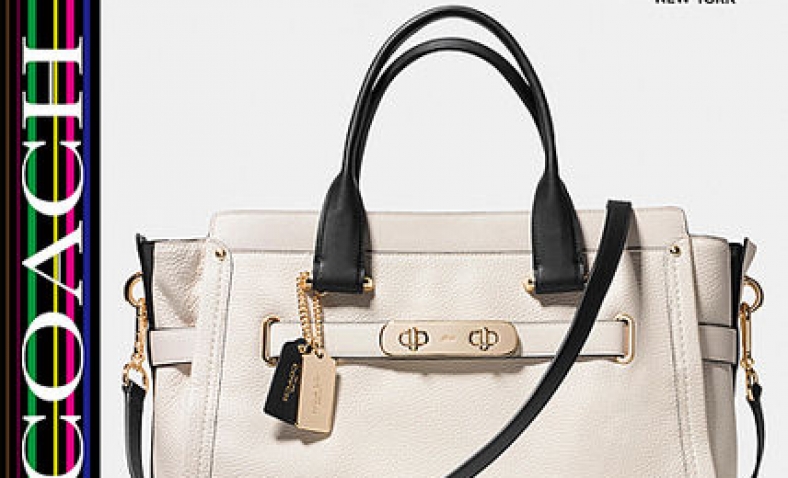60% OFF!  COACH Colorblock Coach Swagger 37 $279.99