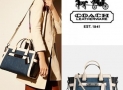 52% OFF! 2016 new！ COACH Denim Color Block Coach Soft Swagger $264.99