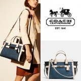 52% OFF! 2016 new！ COACH Denim Color Block Coach Soft Swagger $264.99