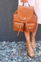 64% OFF! 2016 new! COACH Refined Pebble Leather Turnlock Tie Rucksack $179.99
