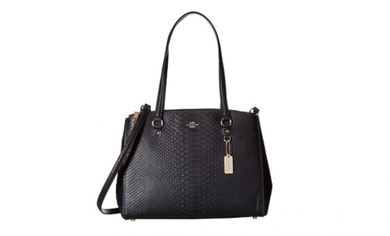 55% OFF!  COACH Stamped Snakeskin Stanton Carryall $269.99