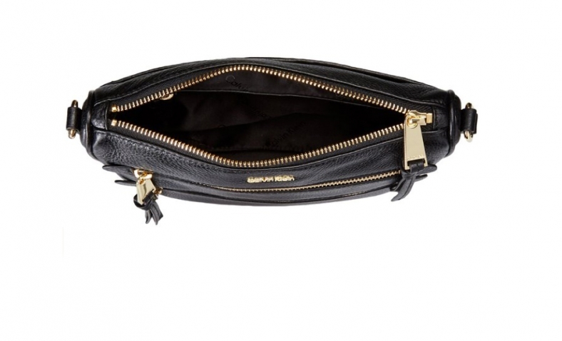 Calvin Klein Classic Pebble Cross Body, Black/Gold$69.59