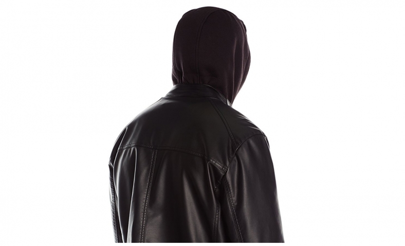 Calvin Klein Men’s Faux Leather Hoody $27.60