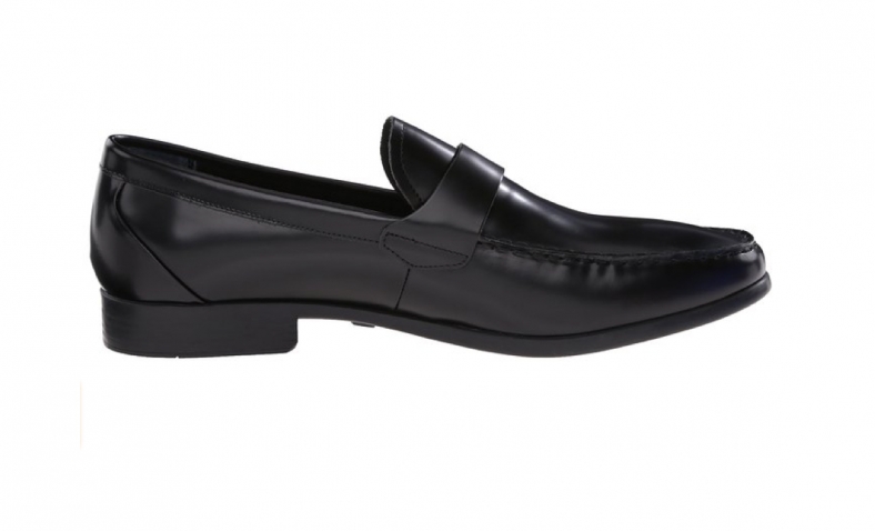 Calvin Klein Men’s Loki Matte Box Leather Slip-On Loafer, Black, 10 M US$44.90