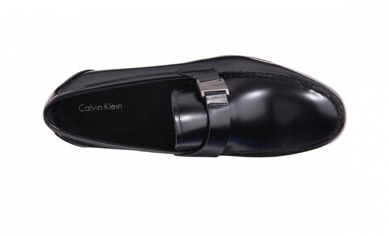 Calvin Klein Men’s Loki Matte Box Leather Slip-On Loafer, Black, 10 M US$44.90