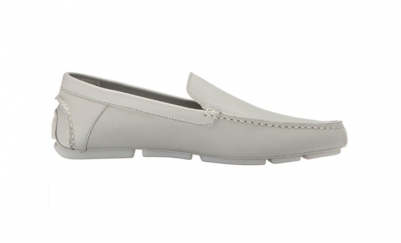 Calvin Klein Men’s Miguel Diamond Perf Slip-On Loafer,Light Grey,9 M US $35.31