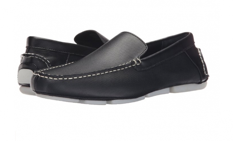 Calvin Klein Men’s Miguel Diamond Perf Slip-On Loafer,Black,7 M US$63.99