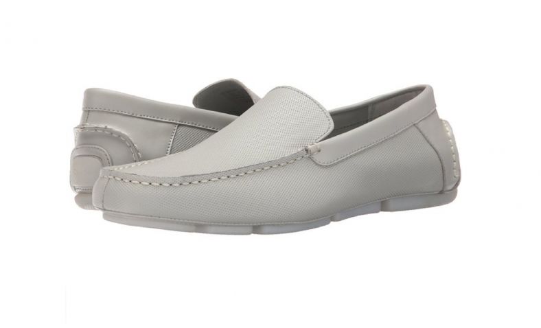 Calvin Klein Men’s Miguel Diamond Perf Slip-On Loafer,Light Grey,9 M US $35.31