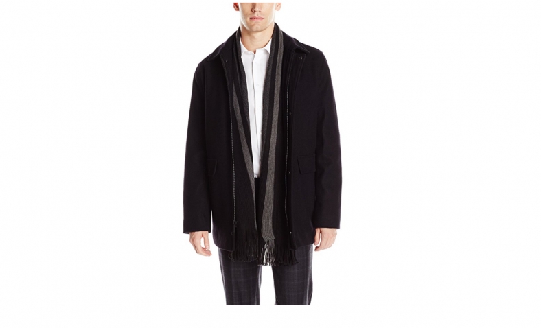 Cyber Monday!  Calvin Klein Men’s Wool Scarf Coat $69.99