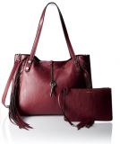 Black Friday  Calvin Klein Novelty Fringe Reversible ValentBlk Tote Bag $59.99