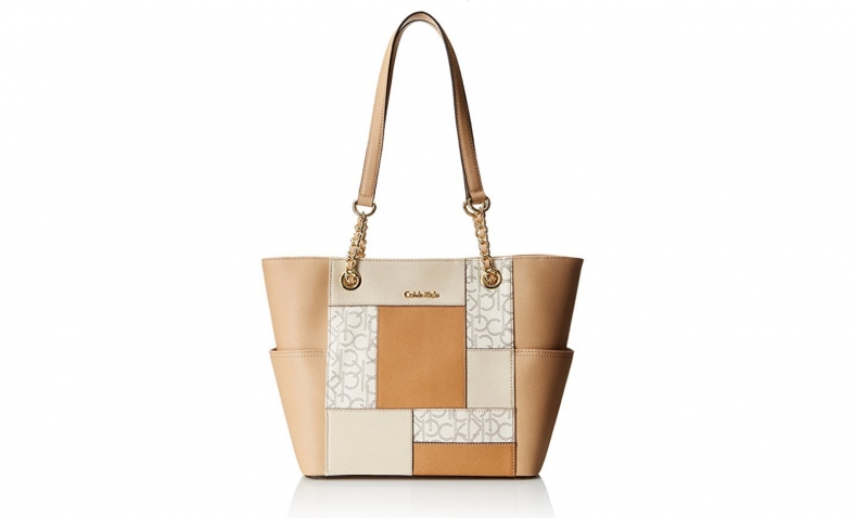 70% off  Calvin Klein Saffiano and Monogram Tote $53.40