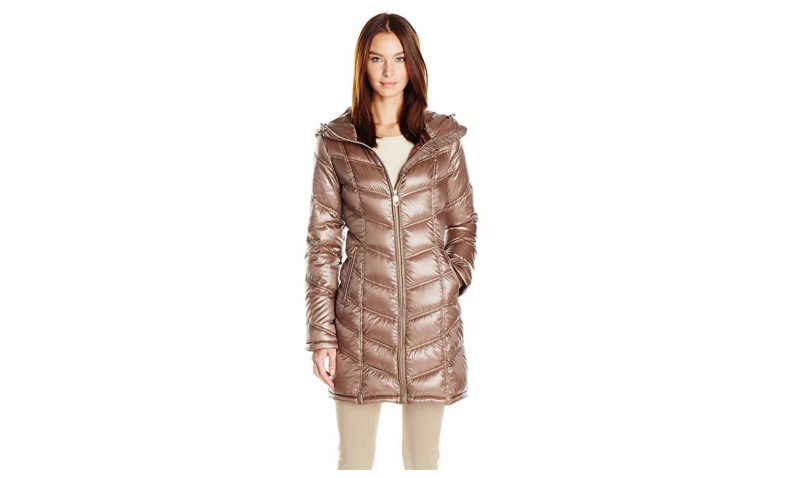 Calvin Klein Women’s Chevron Down Coat, S $60.59