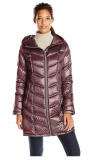 Calvin Klein Women’s Mid-Length Packable Chevron Down Coat $87.36