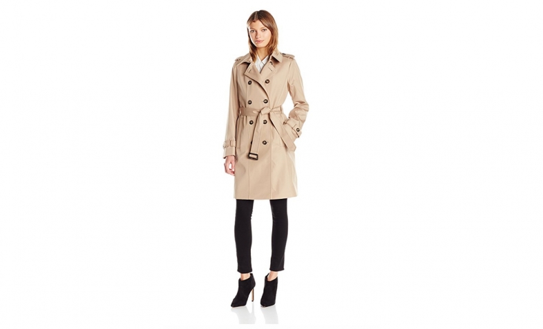Black Friday  Calvin Klein Women’s Rain Jacket Double Breasted Trench $62.99