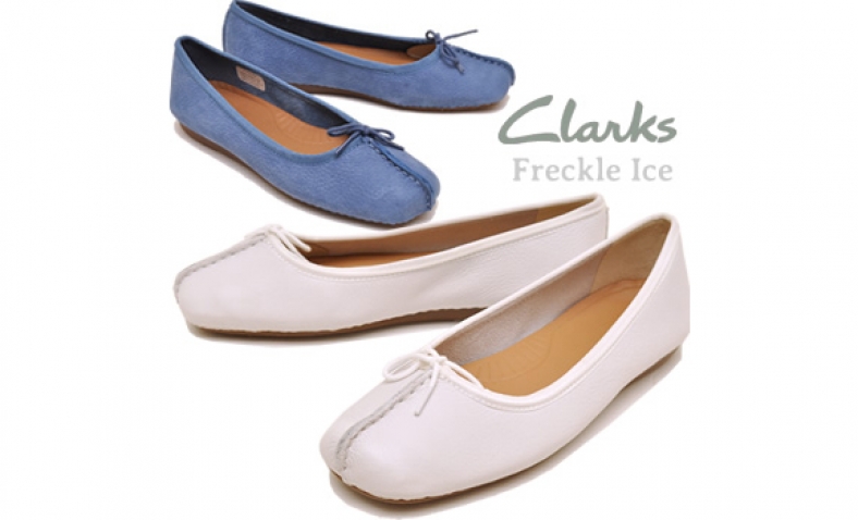 clarks freckle ice navy blue