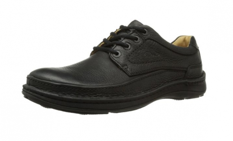 Clarks Nature Three men Derby, Black (black Leather), 9.5 UK (44 EU)£40.00