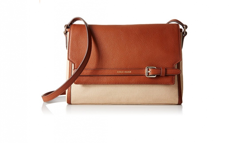 55% off Cole Haan Emery Canvas Flap Crossbody $80.39