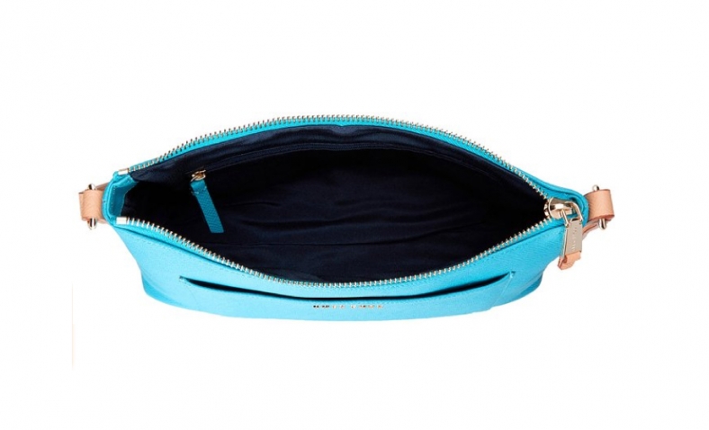 Cole Haan Emilia Cross Body, Sea Blue/Toasted Almond$64.42