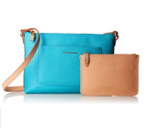 73% off Cole Haan Emilia Crossbody, Sea Blue/Toasted Almond $53.78