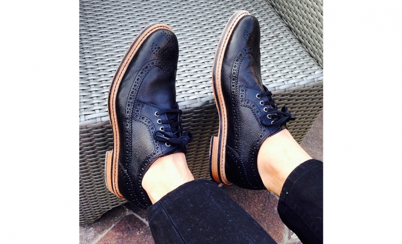 Cole Haan Men’s Great Jones Wingtip Fashion Sneaker, Black, 8 M US$89.95