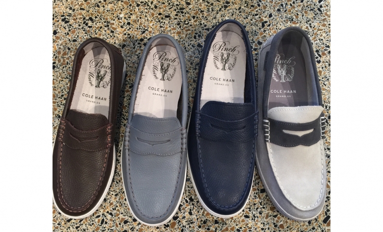 Cole Haan Men’s Pinch Leather Weekender Loafer, Grey Leather/White, 8 M US$65.43