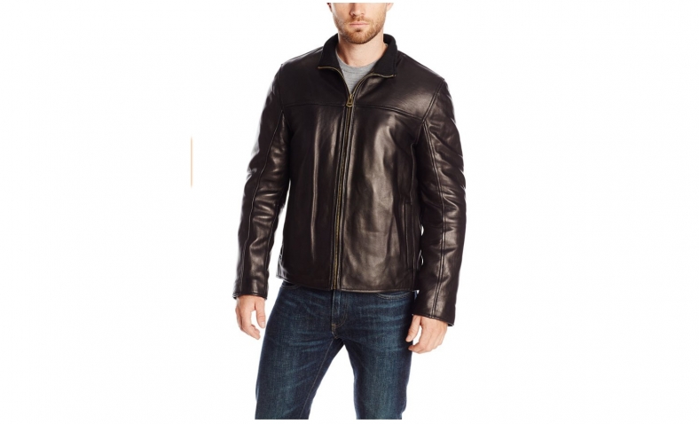 67% off Cole Haan Men’s Smooth Lamb Convertible Collar Jacket $230.72