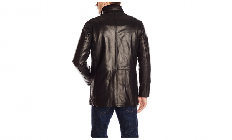 78% off!   Cole Haan Men’s Smooth Lamb Leather Car Coat $178.55