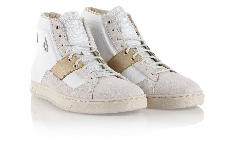 Diesel Men’s Primmstal E-Prime Mid Fashion Sneaker, Silver Birch/White, 9.5 M US $40.19