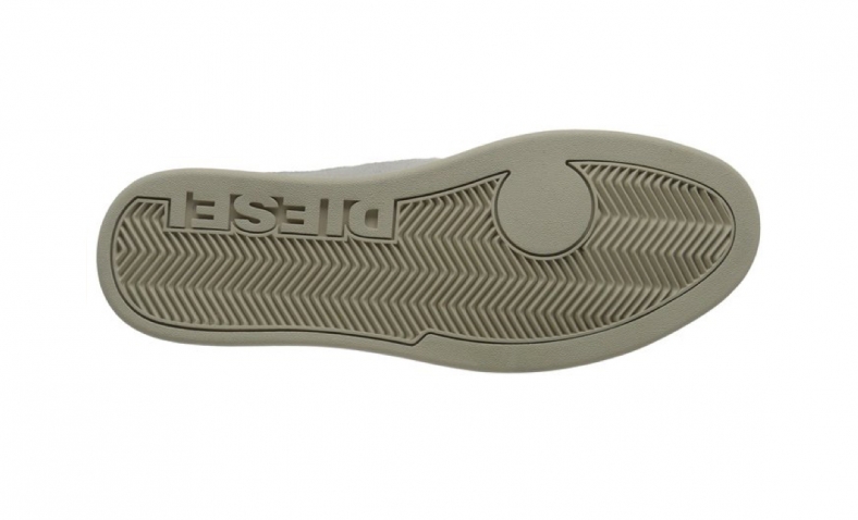 Diesel Men’s Primmstal E-Prime Mid Fashion Sneaker, Silver Birch/White, 9.5 M US $40.19