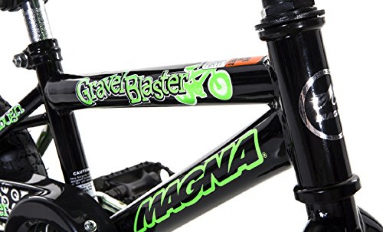Dynacraft Magna Gravel Blaster Boy’s Bike (12-Inch, Green/Black)  $32.97