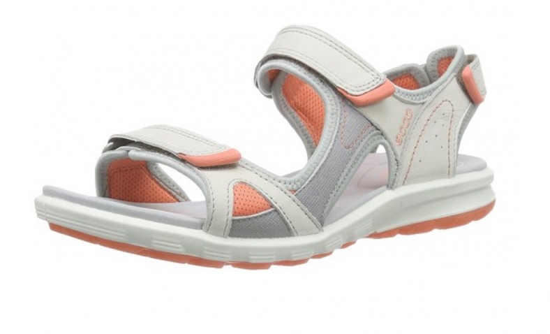 ECCO Cruise Sandals, Shadow White/Silver Grey/Coral, 3.5 UK€58.11