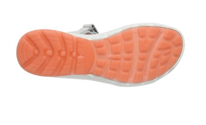 ECCO Cruise Sandals, Shadow White/Silver Grey/Coral, 3.5 UK€58.11