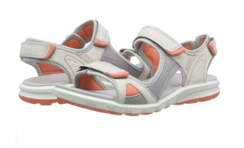 ECCO Cruise Sandals, Shadow White/Silver Grey/Coral, 3.5 UK€58.11