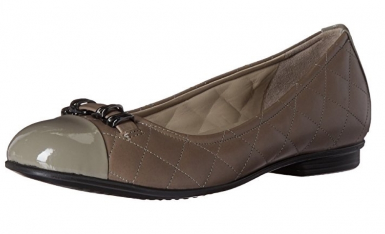 59% off!  Ecco Footwear Womens Women’s Touch Quilted Ballerina Ballet Flat $52.99