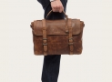 FRYE Men’s Logan Antique Pull Up Flap Briefcase $328.12