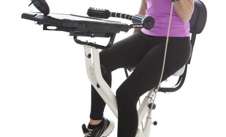 33% off!  FitDesk 2.0 Desk Exercise Bike with Massage Bar $199.99