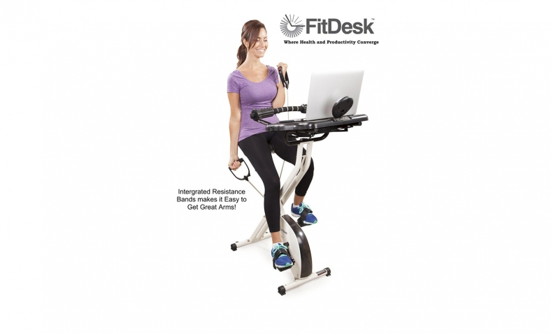 33% off!  FitDesk 2.0 Desk Exercise Bike with Massage Bar $199.99